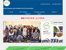 Tablet Screenshot of insc-algerie.com